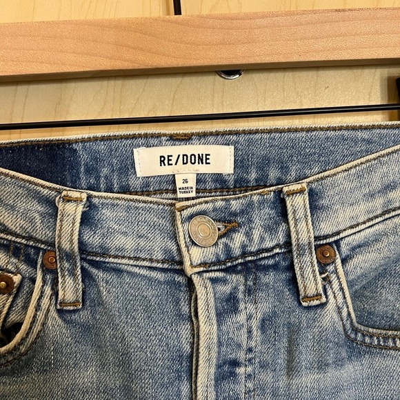 Re/Done 90s High-Rise Ankle Crop Jeans - Picture 3 of 7
